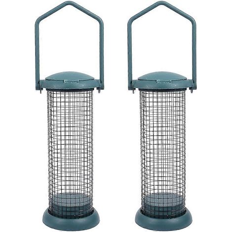 Distributeur de nourriture pour oiseaux d'extérieur avec 2 supports de suspension (1/5)