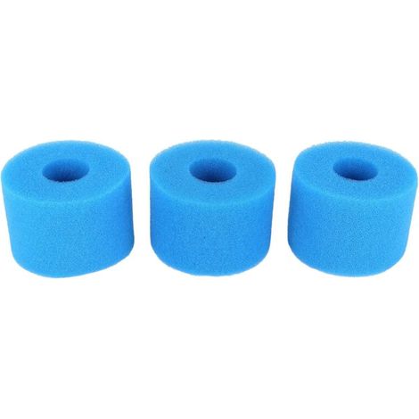 Lot de 3 cartouches filtrantes en mousse réutilisables/lavables de type S1 pour Pure Spa-AquaForge (1/4)
