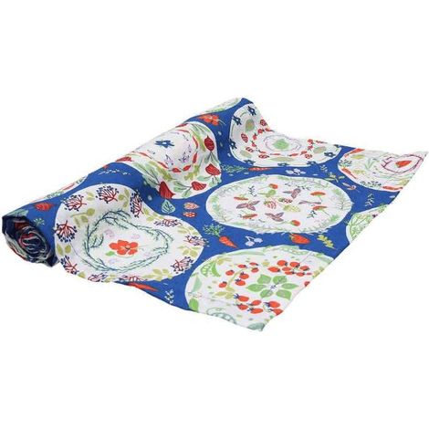 Runner 40x140 cm in cotone blu