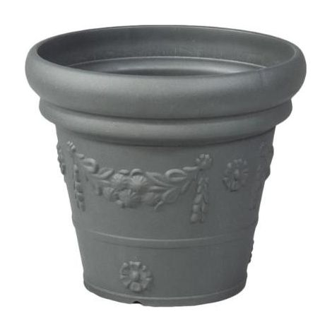 PROGARDEN maceta poseidon 45 cm antracita , Macetero poseidon con relieve 45 cmFabricado en plastíco de alta calidadIdeal para su jardínMedidas aproximadas: 45 x 45 x 4