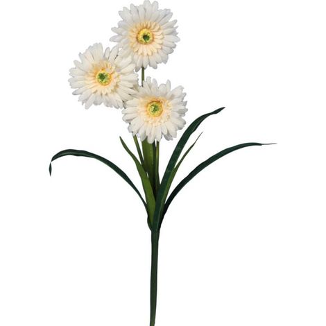 Künstlicher Gerbera-Zweig in Gelb - 55 cm (1/3)