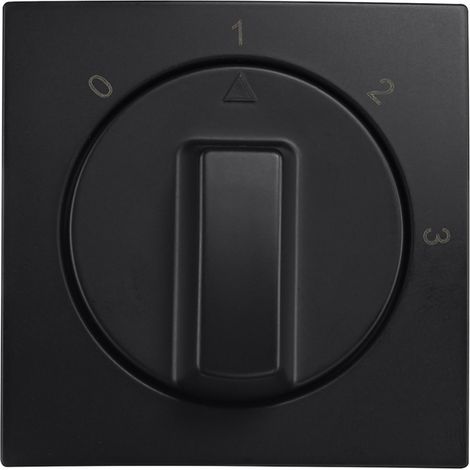 ION Industries Plaque centrale Noir Hxl5.5xL5.5cm