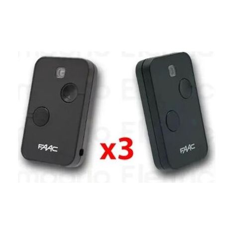 Télécommande FAAC 3 x 2 canaux XT2 433 SLH LR 787007 (1/3)