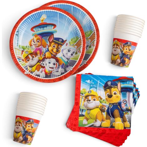 Set de fête, 52 pièces de Vaisselle jetable pour Anniversaire d'enfant et fête à thème, décoration de Table (1/4)
