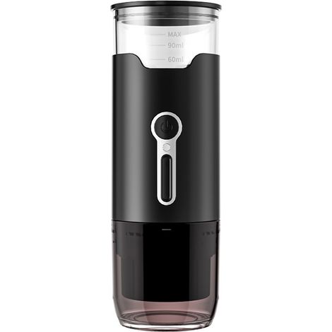 1 machine à expresso portable, auto-chauffante, réservoir 100 ml, USB-C et allume-cigare, pour camping et voyage (1/5)