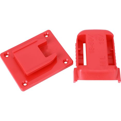 Adaptateur de batterie 20V vers 18V pour outils électriques, fixation rouge, convertisseur de puissance, compatible perceuses et visseuses, kit de montage (1/5)
