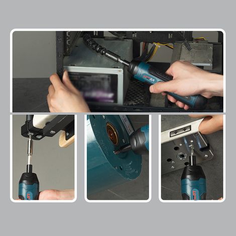 Schraubendreher 280 U/min, Satz Metallbits, Multifunktionsschraubendreher, Reparaturwerkzeugset, elektrischer Schraubendreher 5 Nm max. für Mobiltelefone, Computer und Haushaltsgeräte. (1/5)
