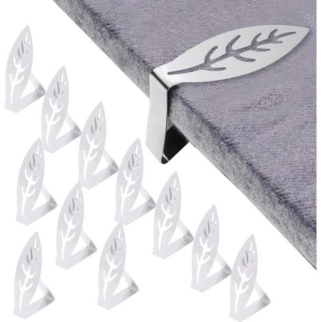 pour Une Épaisseur – Attache-Nappe Flexibles et Mobiles – Pinces à Nappe fer forgé Inoxydable – 10 a (1/5)