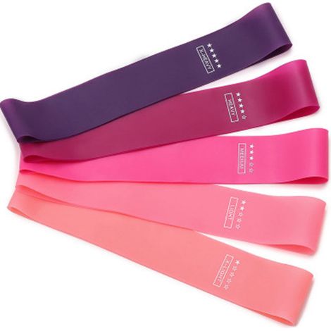 Bandes De Resistance - Élastiques Pour Fitness Et Exercice Physique - Pour Yoga Et Entraînement À Domicile - Lot De 5 (1/5)