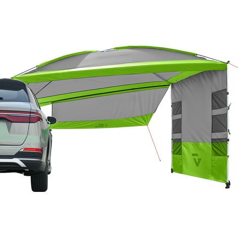 Auvent de Voiture SUV Universelle avec 3 Côtés Amovibles Vert (1/5)