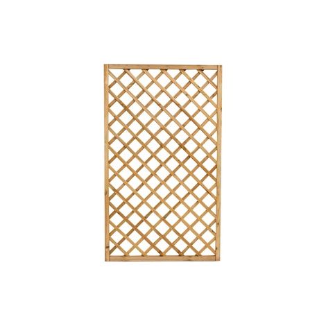 Pannello Grigliato Diagonale in Legno di Pino Impregnato per Giardino - cm120x180h
