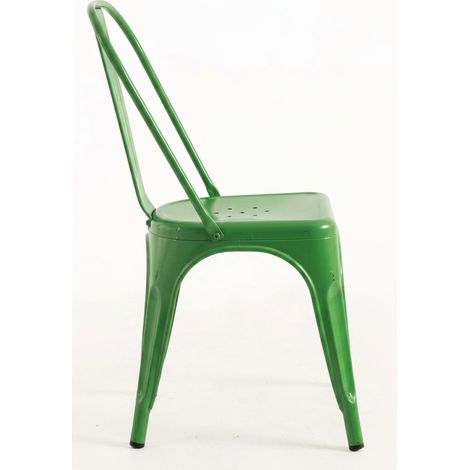 ORION91oficial® - Silla Acero BETA Verde Pistacho Apilable (85x43x45 cm) Estilo Industrial, Convertible a Taburete, Comedor, Hostelería, Oficina, Salón, Teletrabajo, Cocina - spaziOrion91 - Unidad (1/5)