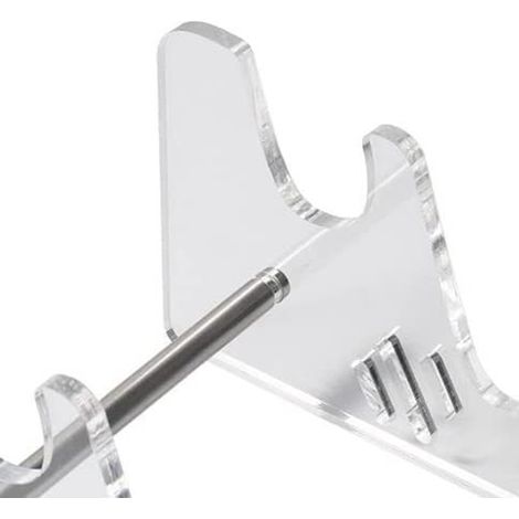 Support de rangement pour clavier, amovible, en acrylique transparent, inclinable et réglable en hauteur, pour clavier mécanique, à 3 niveaux, idéal pour la maison. (1/5)