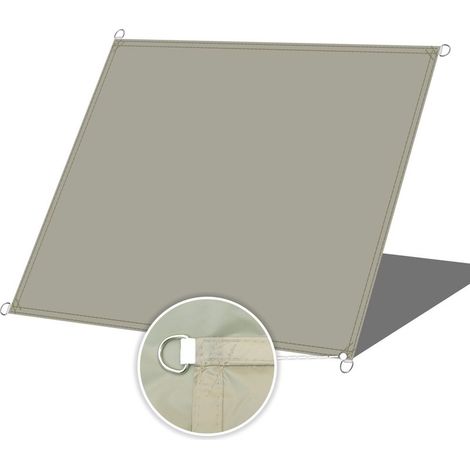 Voile ombrage verte – 2x2m – 210D – Anti-UV 90% – Jardin (1/5)