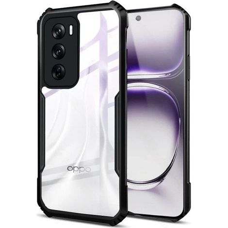 Étui pour Oppo Reno 12 Pro, hybride anti-chute, noir (1/5)