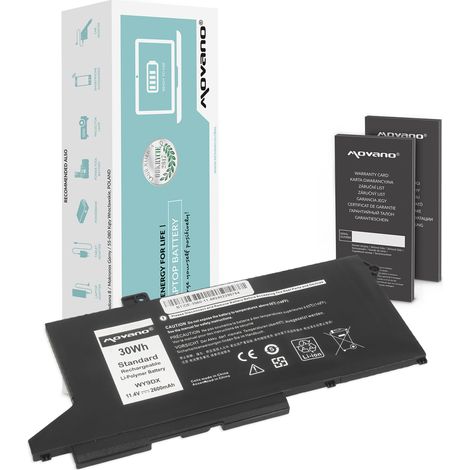Batería WY9DX para Dell Latitude 5520, 5420 y Precision 3560 (11,4 V)