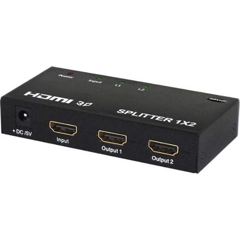 SPLITTER 1X2 HDMI FULL HD 3D SAVIO CL-42 NEGRO (1/3)