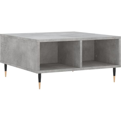 Maison Exclusive - Couchtisch Betongrau 60x60x30 cm Holzwerkstoff