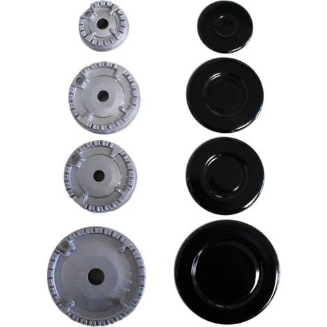 Brûleur à gaz pour cuisinière – Kit avec tapis et cercle – Fer et aluminium – Améliore la répartition de la chaleur (1/5)