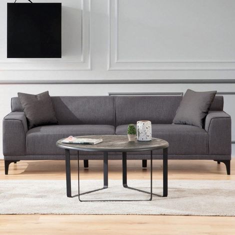3-Sitzer-Sofa Petra Anthrazit (1/5)