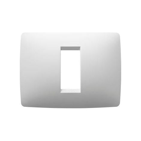 ONE PLATE 1 GANG MILK WHITE GEWISS GW16101TB