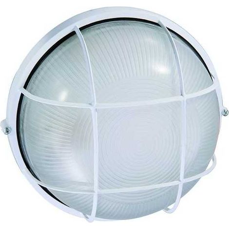 Plafonnier en aluminium Blinky Sole ronde blanche 100 watt