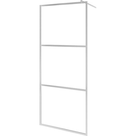 Parete per Doccia Walk-in in Vetro Smerigliato ESG 100x195 cm vidaXL