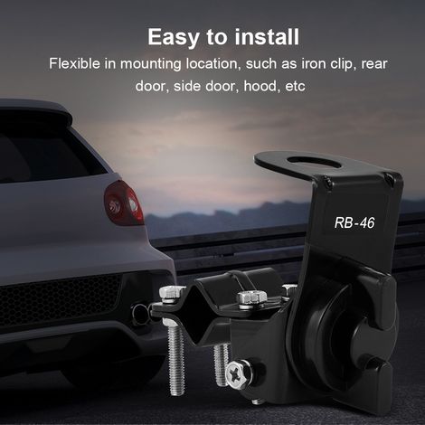 Support de fixation d'antenne mobile en acier inoxydable pour émetteur-récepteur radio bidirectionnel de voiture