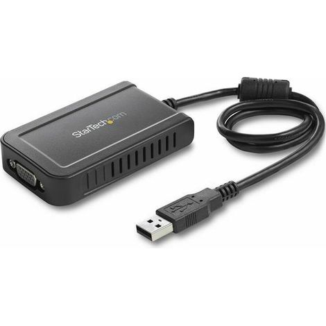 Adaptador USB a VGA Startech USB2VGAE3 Negro (1/4)