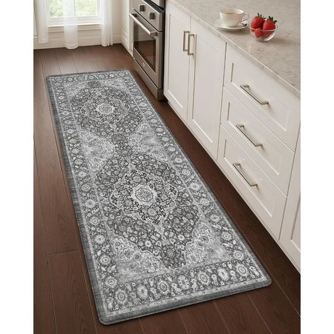 1 Tapis De Cuisine 60x150cm Antidérapant Imperméable Mousse 10mm Confort Devant Évier Couloir (1/5)