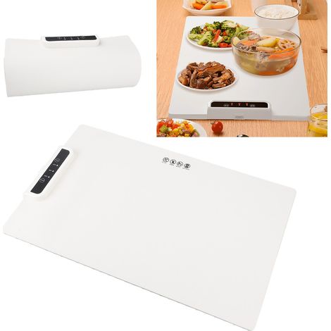 Placa calefactora eléctrica plegable de silicona con control táctil y temperatura ajustable para bufés, restaurantes y familias. (1/5)