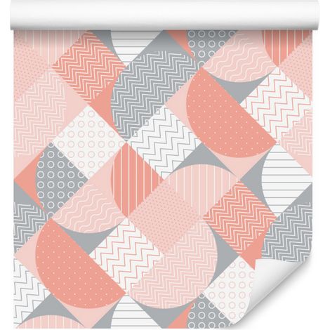 Papel pintado de mosaico geométrico abstracto para salón y dormitorio, 50x1000 cm. (1/5)