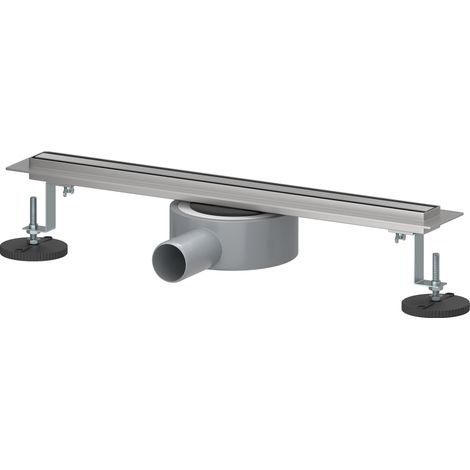SIRHONA Canaleta Ducha de Acero Inoxidable Rejillas de Desaguee para Ducha Sifón de 360 Grados Longitud 40 cm