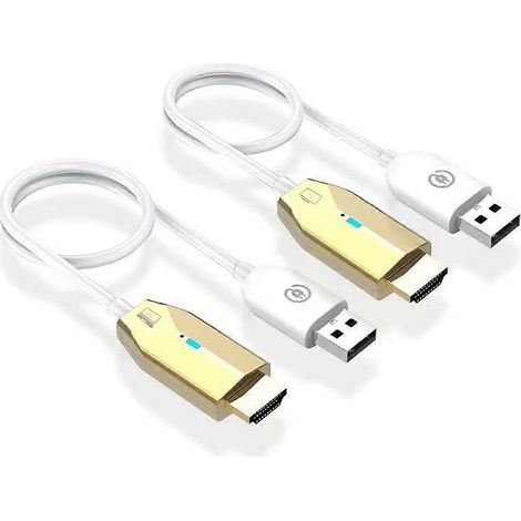 Émetteur et récepteur vidéo sans fil de 30 m, câble adaptateur d'extension compatible HDMI, duplication d'écran pour caméra PC vers TV (1/5)