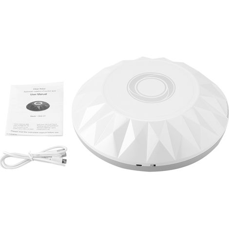 Robot Balayeuse - Autonome - USB Rechargeable - 40 Min Autonomie - Faible Bruit - Hauteur 7 cm - Pour Sol Dur - Blanc (1/5)