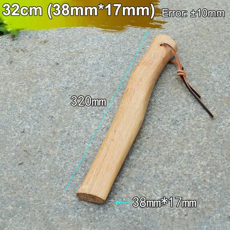 Manche de hache courte en bois massif pour outils de jardin (1/5)
