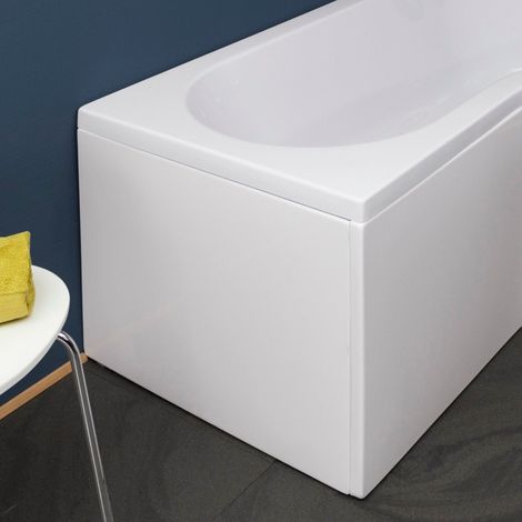 Ceramica P Shaped Shower Bath Bundle End Panel (1/5)