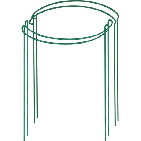 Support Pour Plantes Grimpantes - Structure En Fer En Forme De Demi-Cercle - Pour Orchidées, Monstera, Tomates Naines Et Autres Plantes À Tiges - 2 Pièces (1/5)