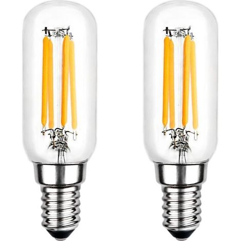 Ampoule LED,T25 E14 4W Ampoule Blanc Chaud 6000K, 400LM, Ampoule Filament Tubulaire LED pour Hotte Aspirante, non-dimmable, lot de 2 (1/5)