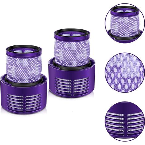 Filtre pour Dyson V10 SV12, Morpilot 2 Filtres pour Dyson Cyclone , 2 Pack Filtre Lavable de Rempalcement Pièce Dyson,V10 SV12 Series Aspirateurs V10 Absolute Animal Motorhead Total CleanDY-969082-01 (1/5)