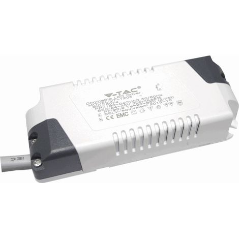 Controlador de panel LED V-TAC de 15 W, blanco, con cables de soldadura