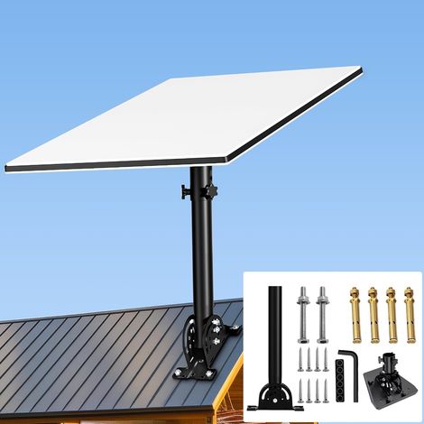 Support de troisième génération,équipé d'un adaptateur de tube,kit de fixation compatible avec l'antenne satellite standard Gen3 (V3) de pour l'accès à Internet via (1/5)