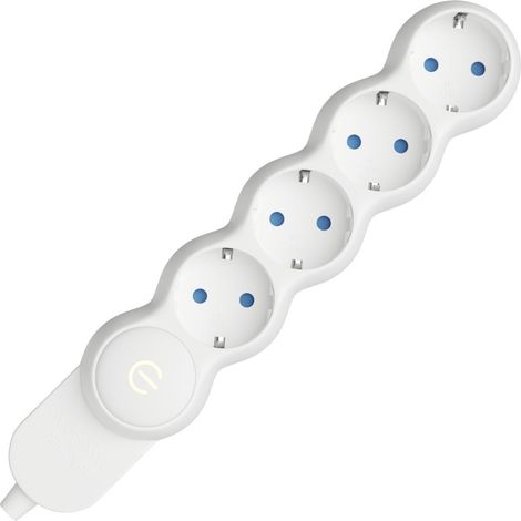 câbles créatifs - multiprise allemande sans câble 4 prises avec terre 15A 250V 3500W