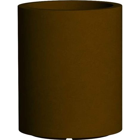 Zylindrische Vase Cromia Venusio mit Dekoration, aus Harz 'Made in Italy' Ø 40 x H 50 cm -Braun (1/5)