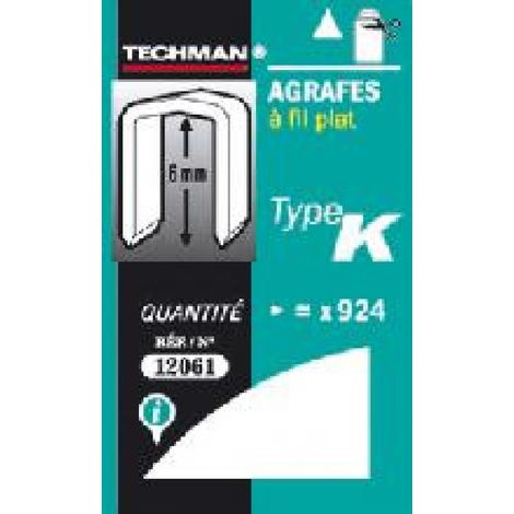 10 mm Klammern - Typ K TECHMAN
