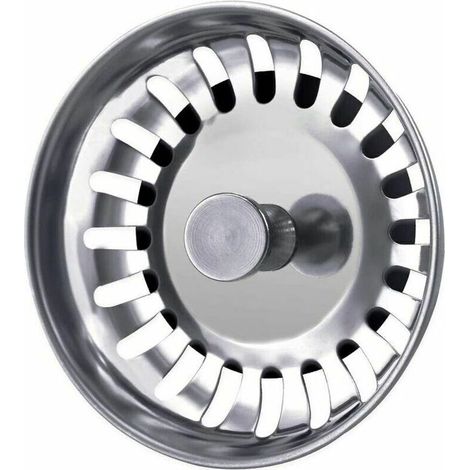 79 mm Abflusssieb Küchenspüle Stöpsel Edelstahl für Küche und Bad Carivent (1/4)