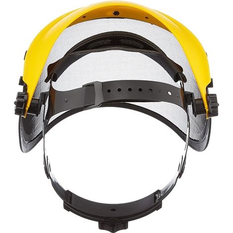 Casque de protection avec visière intégrale en maille, idéal pour les travaux forestiers et l'élagage. (1/5)