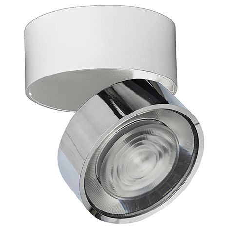 Hole Applique/Plafoniera LED 7W 3000K CRI90 38° IP20 Cromo - Rossini Group Illuminazione da parete o soffitto orientabile di design (1/5)