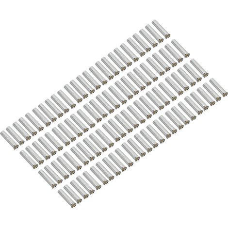 100 Connecteurs à Pince Étains pour Câbles Électriques 6mm² - Embouts pour Fils en Cuivre