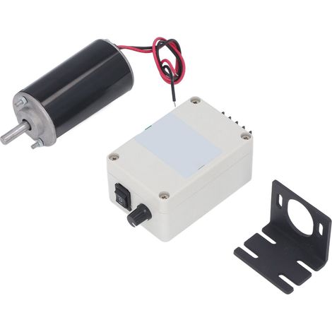 Drehzahlvariabler Motor (im/gegen den Uhrzeigersinn) mit hohem Drehmoment, Kugellagern und 12–24-V-Gleichstromregler, 24 V, 50 W, 6000 U/min (1/5)